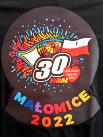 LOGO KOSZULKI SZTABU WOŚP MAŁOMICE